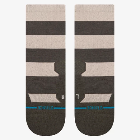 Stance Run Light Quarter Socks in Washed Black