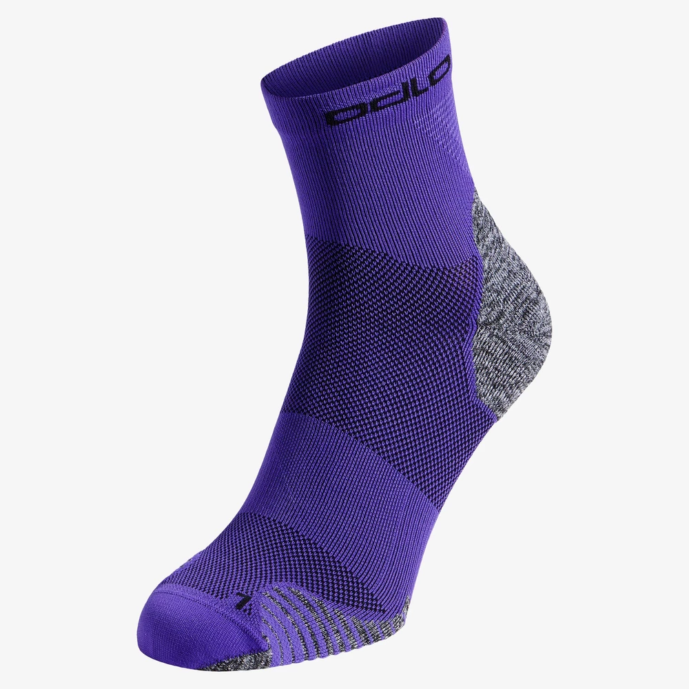 Odlo Ceramicool Quarter Socks in Purple