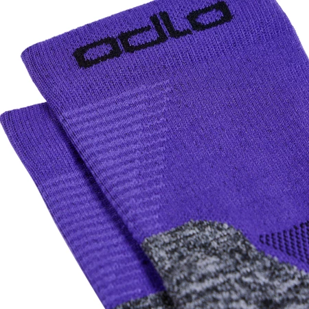 Odlo Ceramicool Quarter Socks in Purple