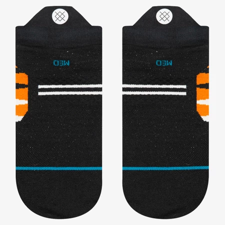 Stance Run Ultralight Tab Socks in Black/Multicoloured