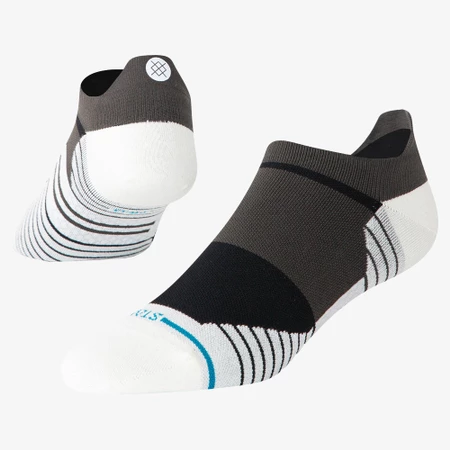 Stance Run Ultralight Tab Socks in Washed Black