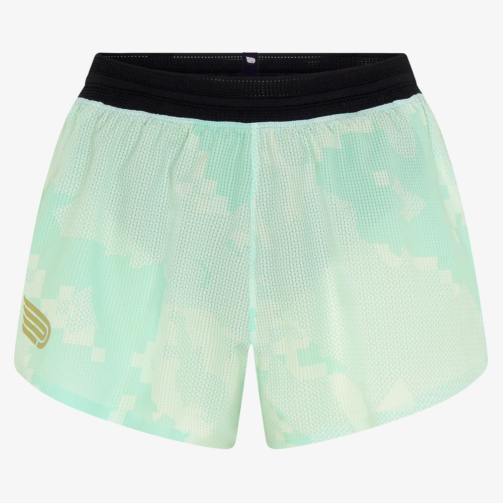Pressio Elite 3in Shorts in Camo Mint