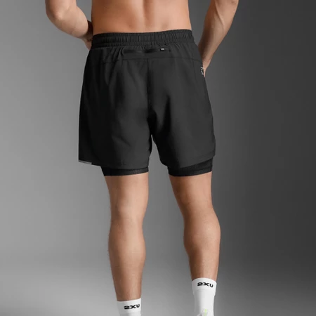 2XU Aero Mesh 2-in-1 Shorts in Black