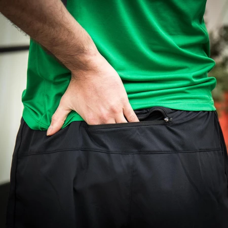 Ronhill Tech 5IN Twin Shorts in Black