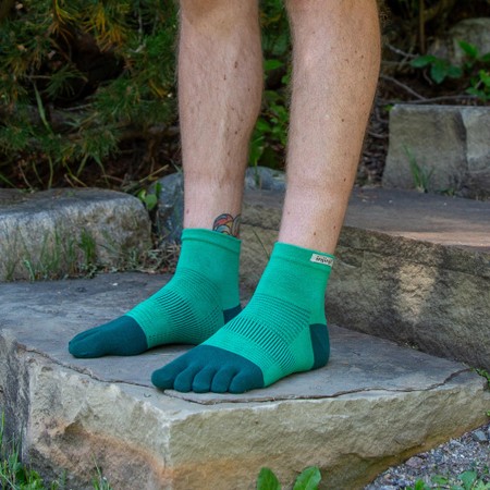 INJINJI  Run Lightweight Mini-Crew Toe Socks