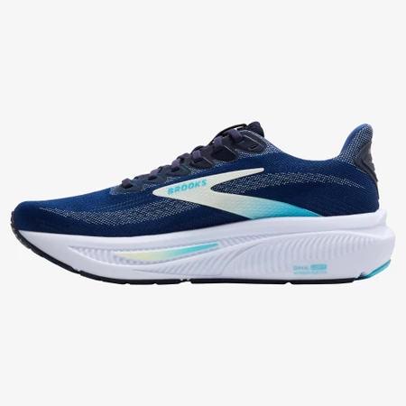 Brooks Ghost 17 in Navy/Turquoise
