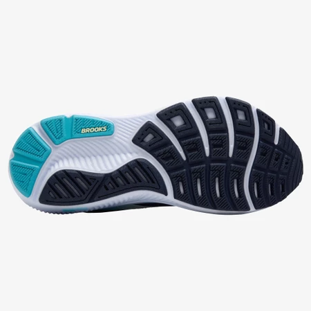 Brooks Ghost 17 in Navy/Turquoise