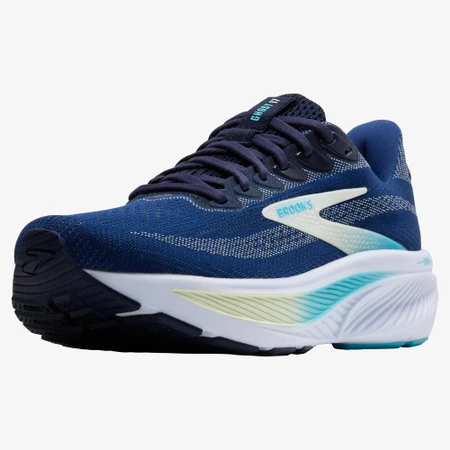 Brooks Ghost 17 in Navy/Turquoise