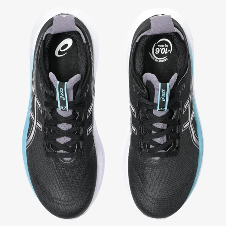 Asics Gel Nimbus 27 in Black/Aqua