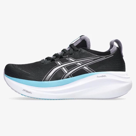 Asics Gel Nimbus 27 in Black/Aqua