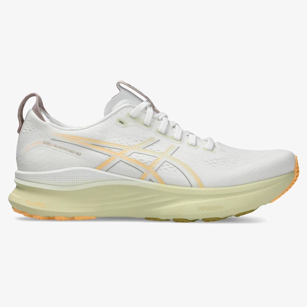 Asics Gel Kayano 32 in White/Yellow