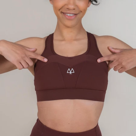 Maaree Empower Sports Bra in Burgundy