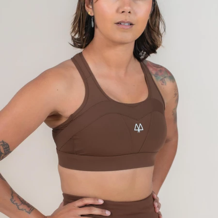Maaree Empower Sports Bra in Coffee