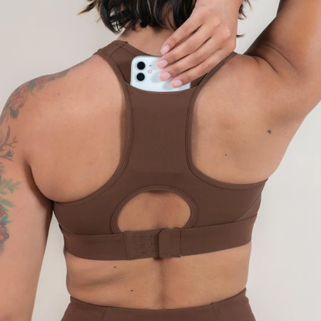 Maaree Empower Sports Bra in Coffee