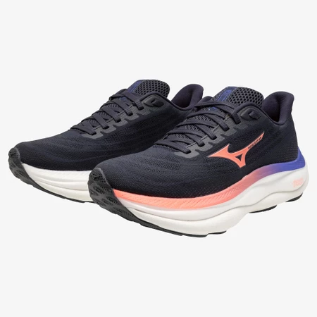 Mizuno Wave Sky 9 in Grey/Coral