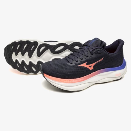 Mizuno Wave Sky 9 in Grey/Coral