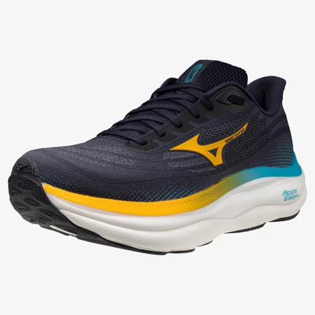 Mizuno Wave Sky 9 in Baritone Blue/Citrus