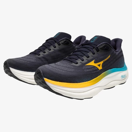 Mizuno Wave Sky 9 in Baritone Blue/Citrus