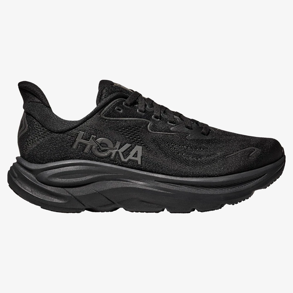 Hoka Clifton 10 Wide in Black/Black