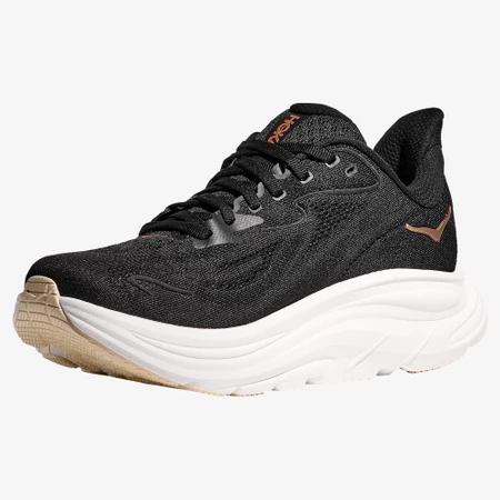 Hoka Clifton 10 in Black/Rose-Gold