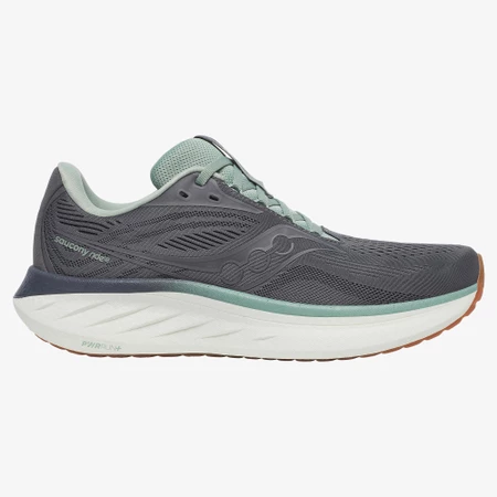 Saucony Ride 18 in Carbon/Iceberg