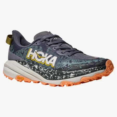 Hoka Speedgoat 6 Wide in Grey Skies/Cosmic 