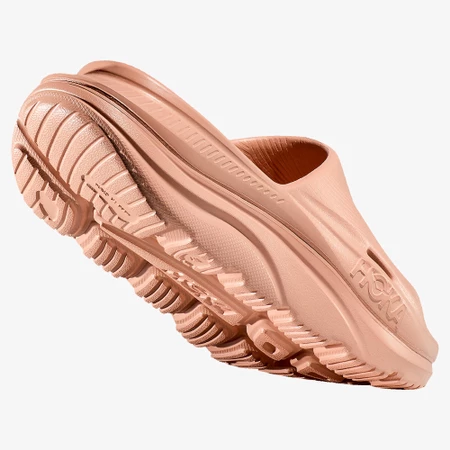 Hoka Ora Recovery Slides 3 in Sandstone/Cream