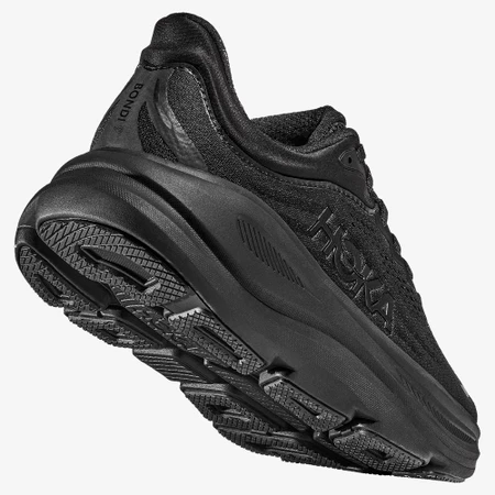 Hoka Bondi 9 Wide in Black/Black