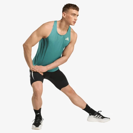 Adidas Adizero A Singlet in Teal