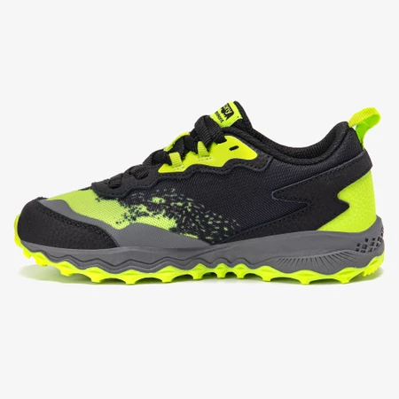 Saucony Peregrine KDZ in Black/Lime