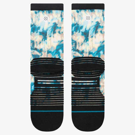 Stance Run Light Crew Socks in Teal/Black