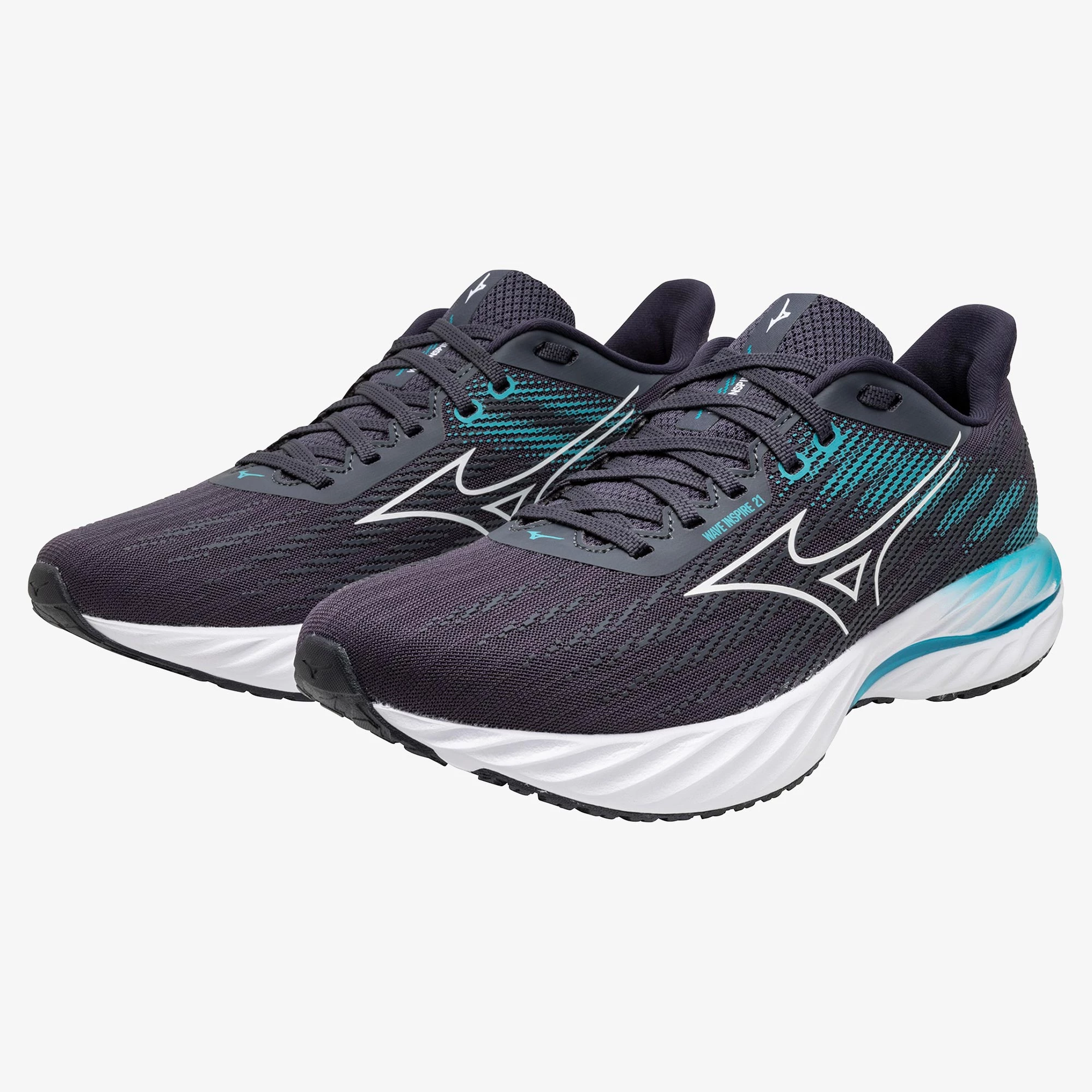 NEW MIZUNO men\'s wave inspire 21 running shoes in ultimate grey/black mens-mizuno-wave-inspire-21-  main image 3