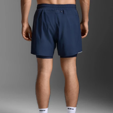 2XU Aero Mesh 2-in-1 Shorts in Navy