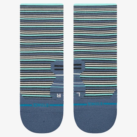 Stance Run Light Quarter Socks in Blue/White