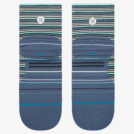 Stance Run Light Quarter Socks in Blue/White