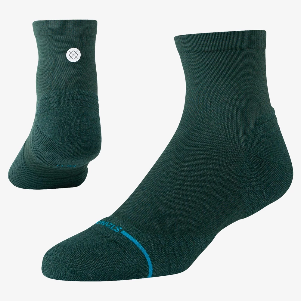 Stance Run Light Quarter Socks in Pine