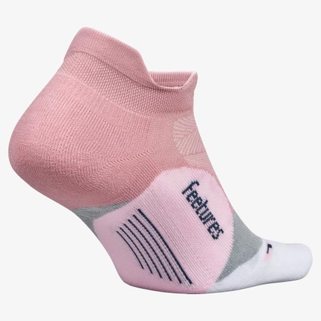 Feetures Elite Light Cushion No Show Socks in Pink/Grey