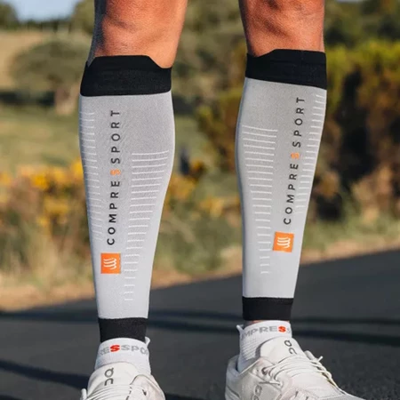 Compressport Calf Sleeves R2 3.0 in Grey/Black