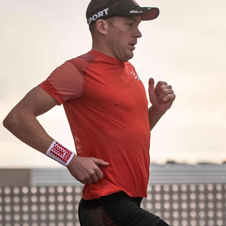 Compressport Sweatbands 3D.Dots in White/Red