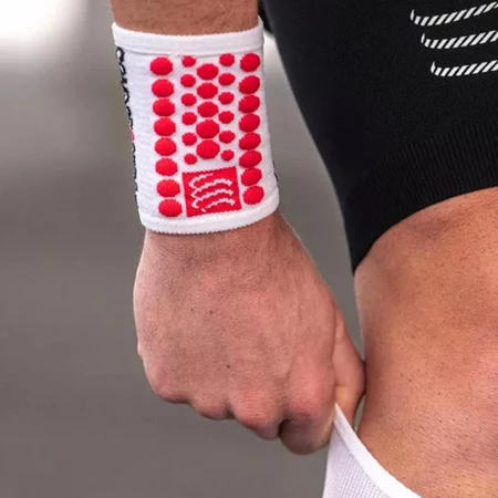 Compressport Sweatbands 3D.Dots in White/Red