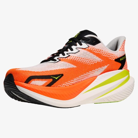 Hoka Mach X 3 in White/Neon