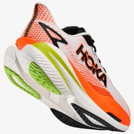 Hoka Mach X 3 in White/Neon