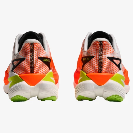 Hoka Mach X 3 in White/Neon