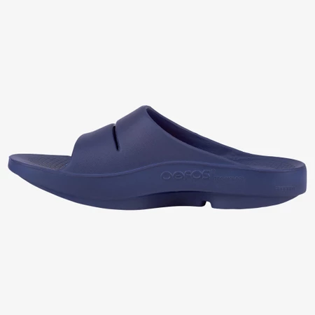 Oofos OOahh Slides in Navy