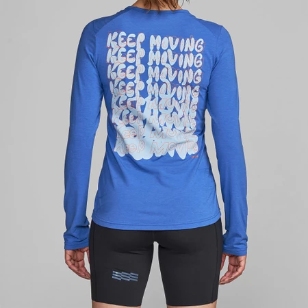 Janji Run Circa All Day Long Sleeve in Blueberry