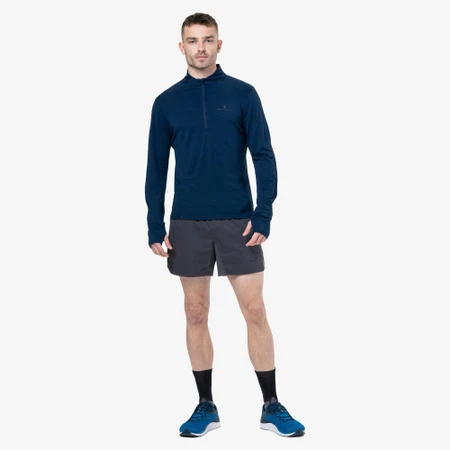 Ronhill Tech Merino 1/2 Zip Top in Navy
