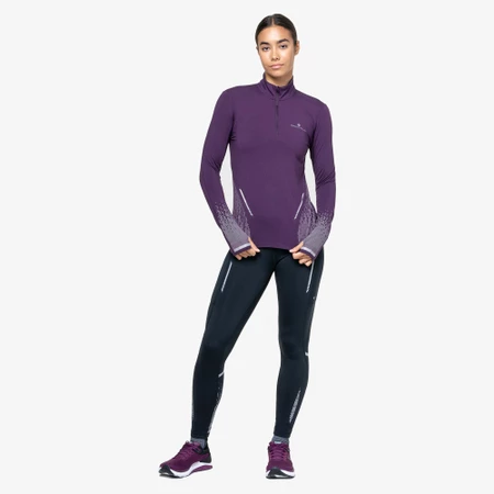 Ronhill Tech Reflect Thermal 1/2 Zip Top in Damson
