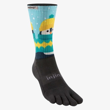 INJINJI  Trail Midweight Crew Toe Socks
