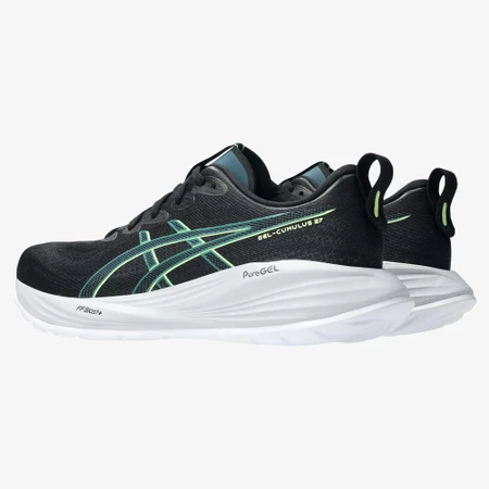 Asics Gel Cumulus 27 in Black/Green