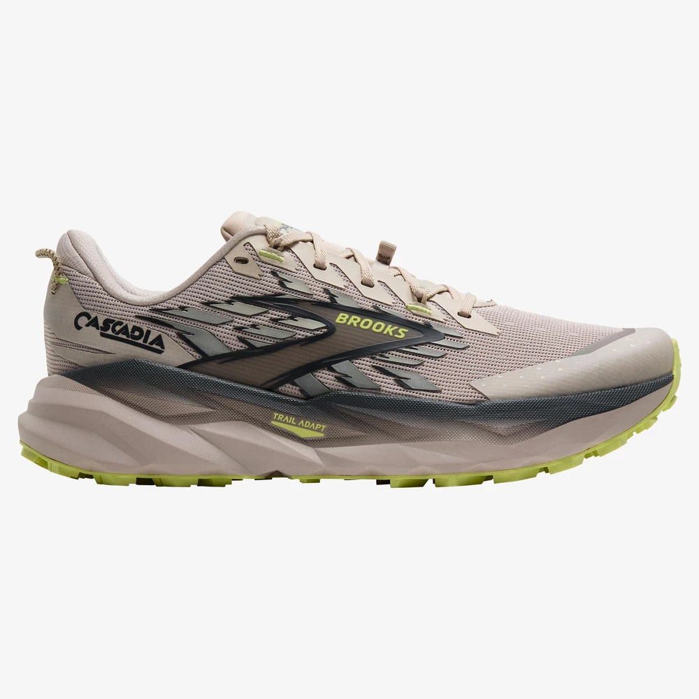 Brooks Cascadia 19 in Grey/Lime